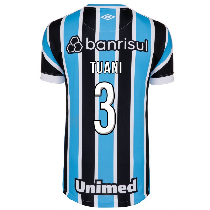 Kinder Fußball Tuani #3 Blau Heimtrikot Trikot 2023/24 T-Shirt Luxemburg