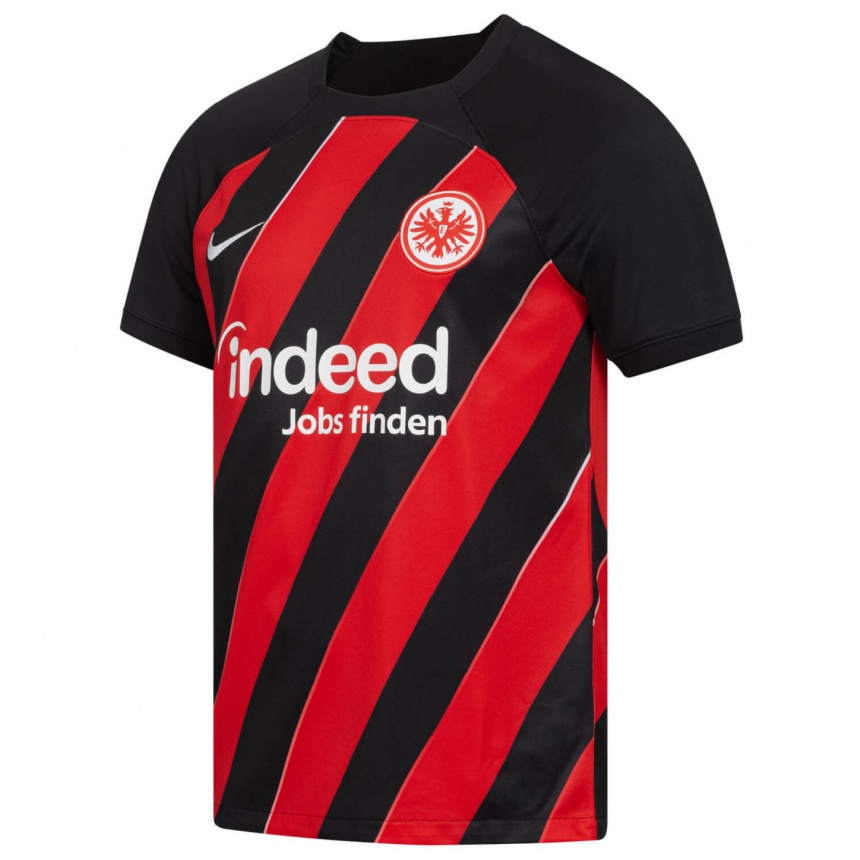 Kinder Fußball Ansgar Knauff #36 Rot Schwarz Heimtrikot Trikot 2023/24 T-Shirt Luxemburg