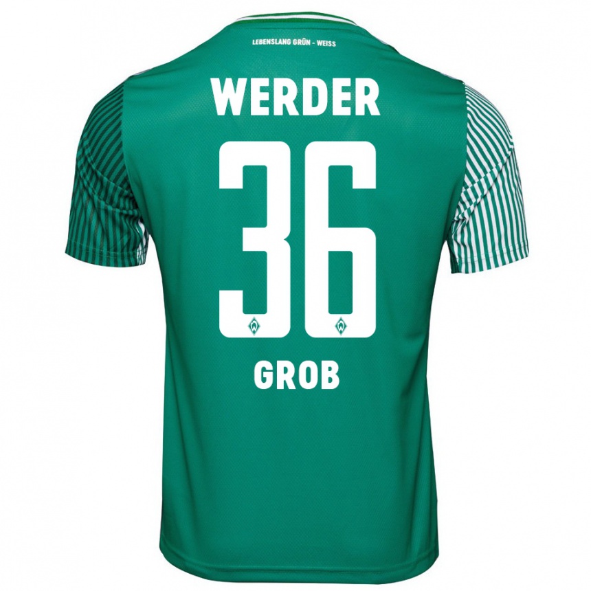 Kinder Fußball Christian Groß #36 Grün Heimtrikot Trikot 2023/24 T-Shirt Luxemburg