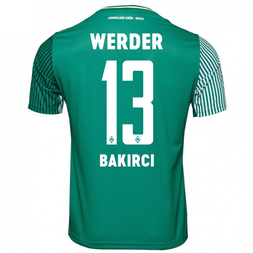 Kinder Fußball Yunus Bakirci #13 Grün Heimtrikot Trikot 2023/24 T-Shirt Luxemburg