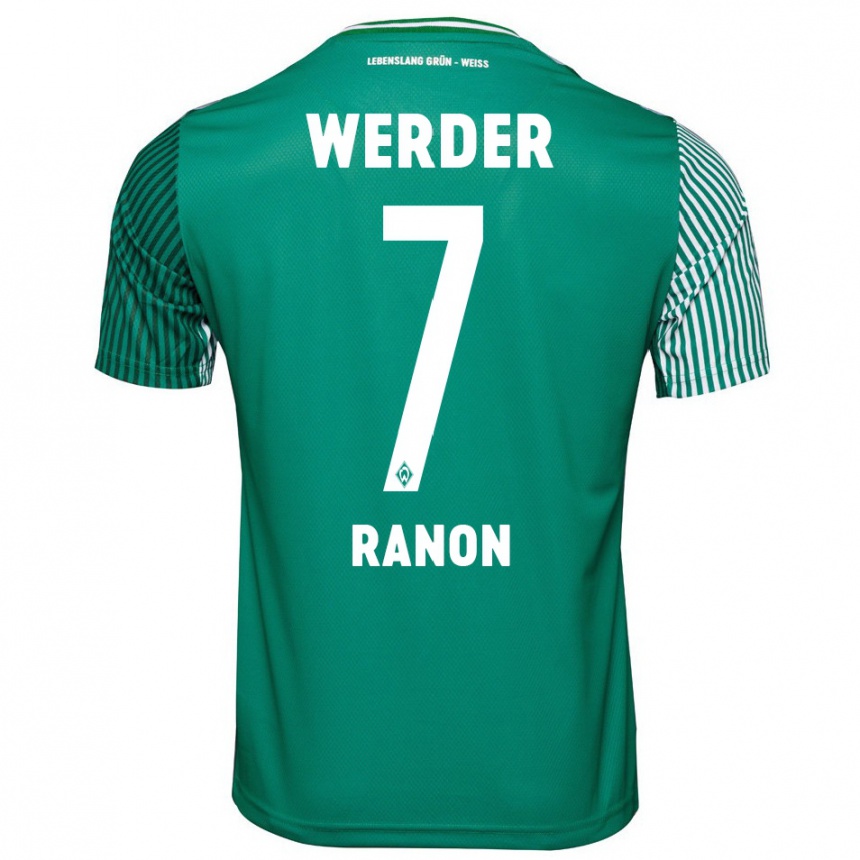 Kinder Fußball Yuval Ranon #7 Grün Heimtrikot Trikot 2023/24 T-Shirt Luxemburg