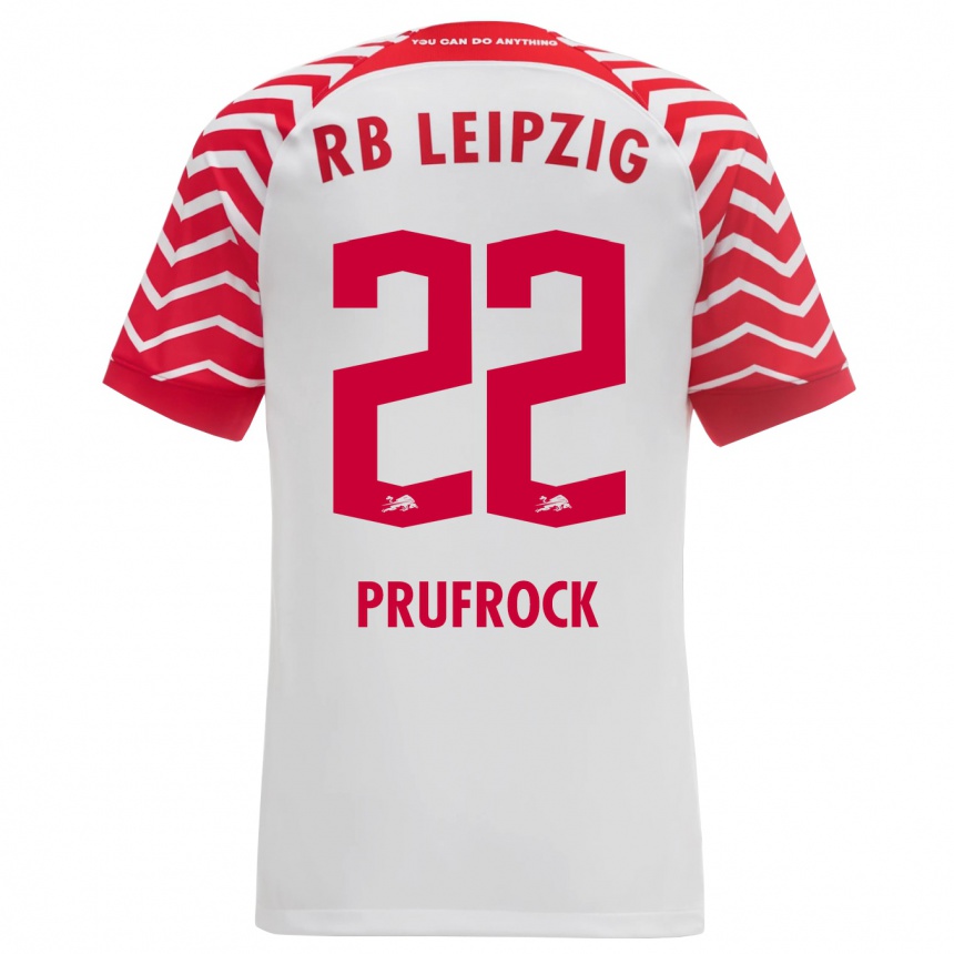 Kinder Fußball Silas Prüfrock #22 Weiß Heimtrikot Trikot 2023/24 T-Shirt Luxemburg