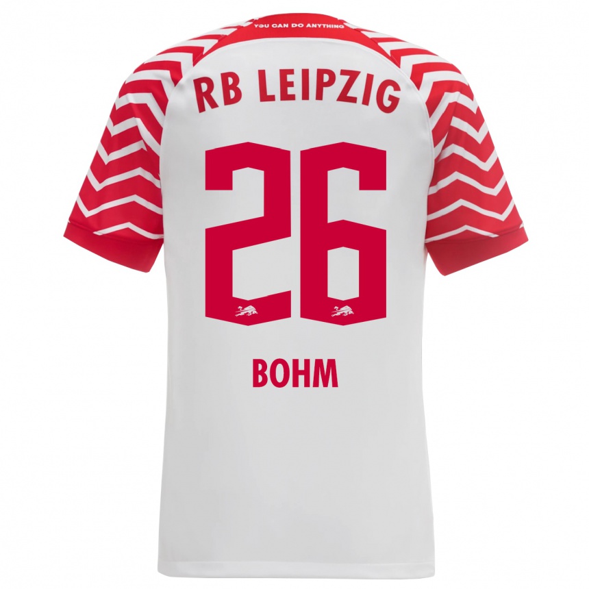 Kinder Fußball Pepe Böhm #26 Weiß Heimtrikot Trikot 2023/24 T-Shirt Luxemburg