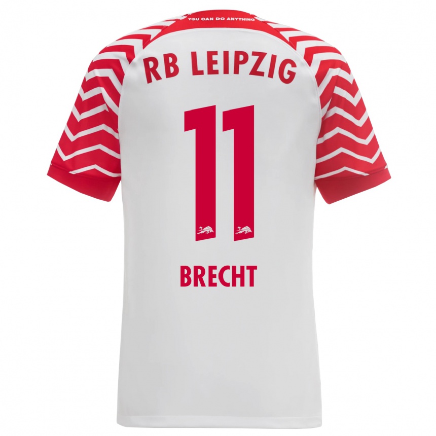 Kinder Fußball Barbara Brecht #11 Weiß Heimtrikot Trikot 2023/24 T-Shirt Luxemburg