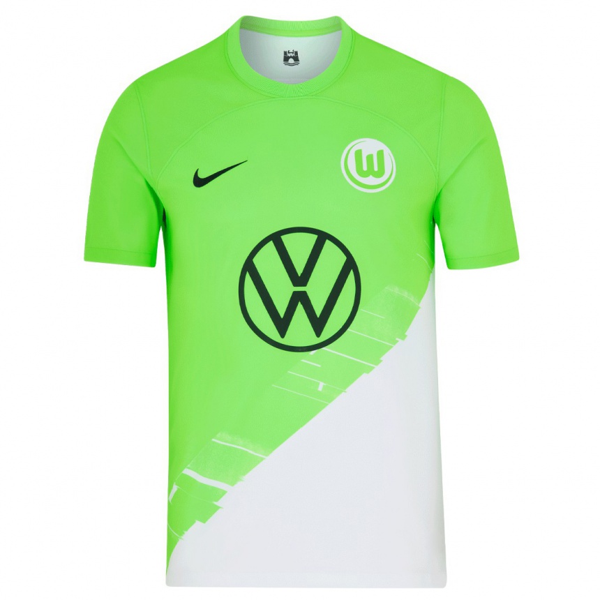 Kinder Fußball Aster Vranckx #6 Grün Heimtrikot Trikot 2023/24 T-Shirt Luxemburg