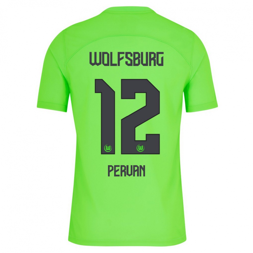 Kinder Fußball Pavao Pervan #12 Grün Heimtrikot Trikot 2023/24 T-Shirt Luxemburg