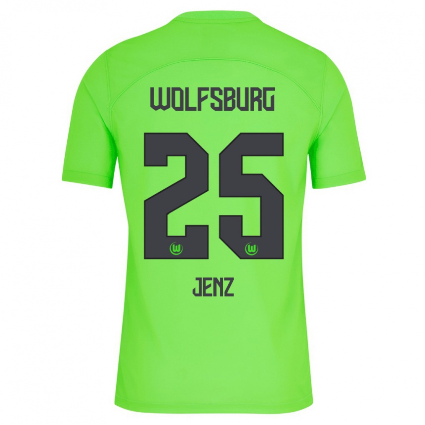 Kinder Fußball Moritz Jenz #25 Grün Heimtrikot Trikot 2023/24 T-Shirt Luxemburg