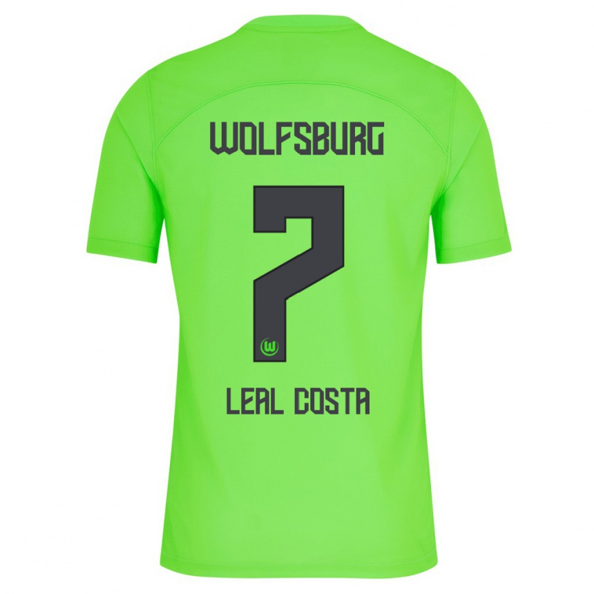 Kinder Fußball David Leal Costa #7 Grün Heimtrikot Trikot 2023/24 T-Shirt Luxemburg