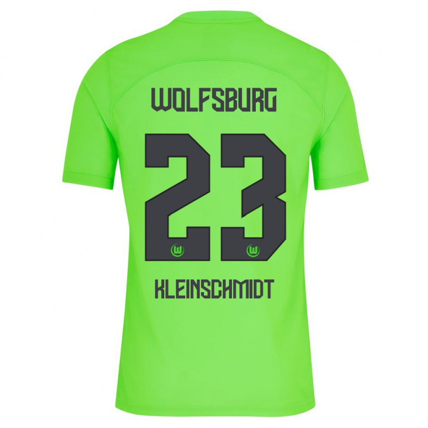 Kinder Fußball Max Kleinschmidt #23 Grün Heimtrikot Trikot 2023/24 T-Shirt Luxemburg