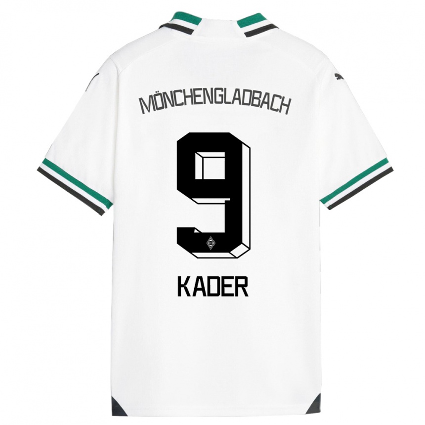 Kinder Fußball Cagatay Kader #9 Weiß Grün Heimtrikot Trikot 2023/24 T-Shirt Luxemburg