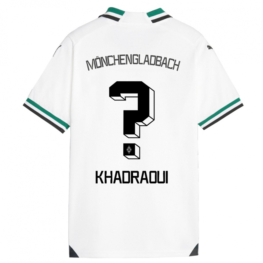 Kinder Fußball Elias Khadraoui #0 Weiß Grün Heimtrikot Trikot 2023/24 T-Shirt Luxemburg