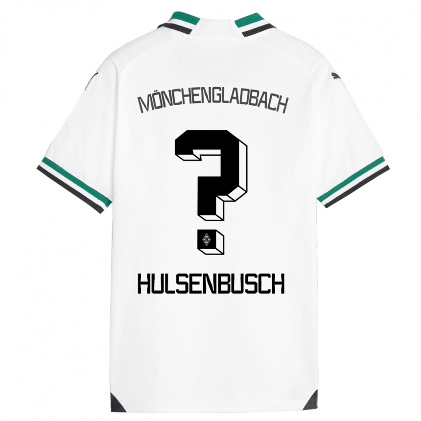 Kinder Fußball Daniel Hülsenbusch #0 Weiß Grün Heimtrikot Trikot 2023/24 T-Shirt Luxemburg