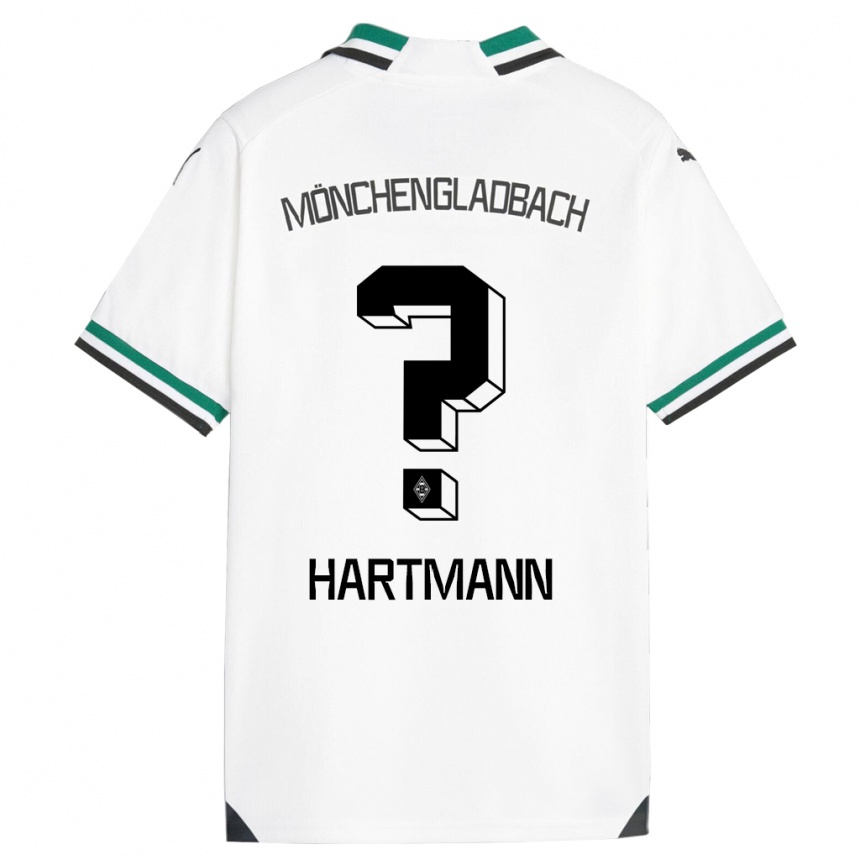 Kinder Fußball Miguel Hartmann #0 Weiß Grün Heimtrikot Trikot 2023/24 T-Shirt Luxemburg