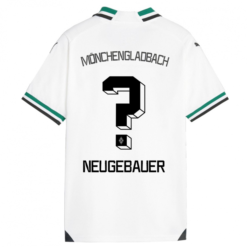 Kinder Fußball Simon Neugebauer #0 Weiß Grün Heimtrikot Trikot 2023/24 T-Shirt Luxemburg