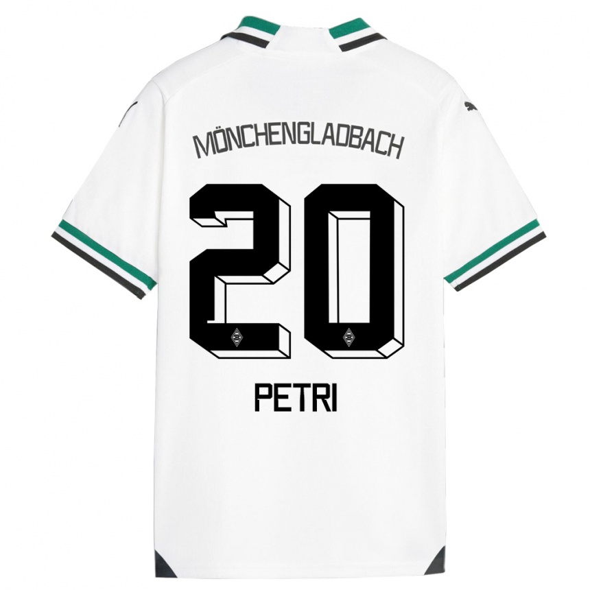 Kinder Fußball Paula Petri #20 Weiß Grün Heimtrikot Trikot 2023/24 T-Shirt Luxemburg