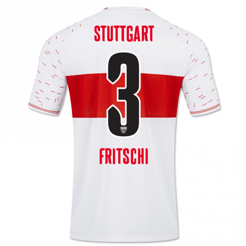 Kinder Fußball Paulo Fritschi #3 Weiß Heimtrikot Trikot 2023/24 T-Shirt Luxemburg