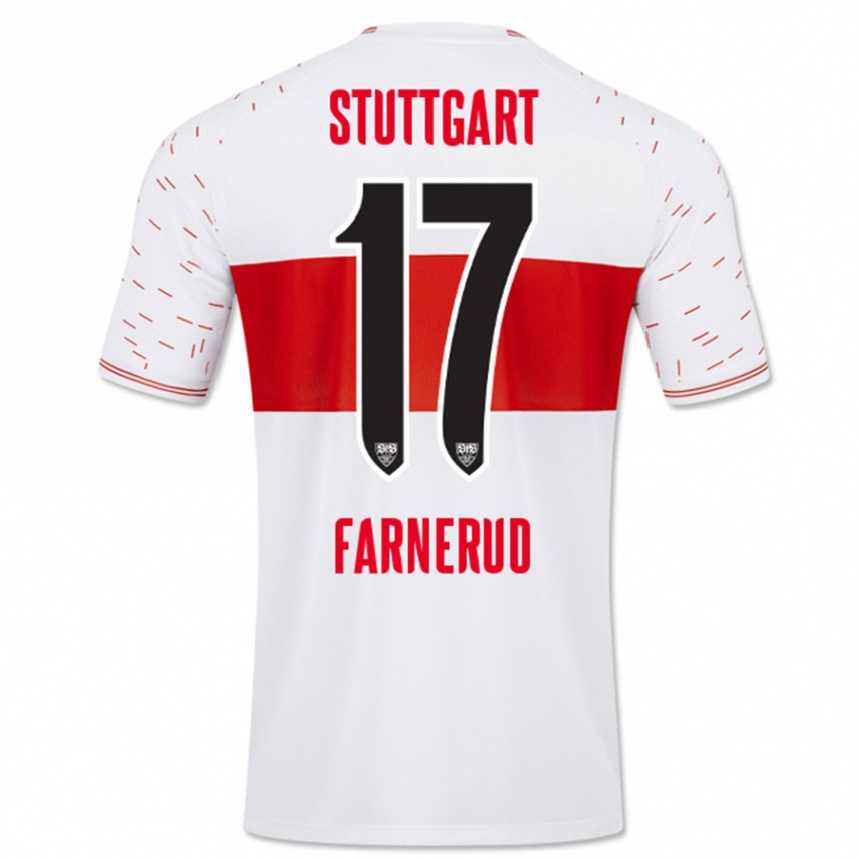 Kinder Fußball Colin Farnerud #17 Weiß Heimtrikot Trikot 2023/24 T-Shirt Luxemburg