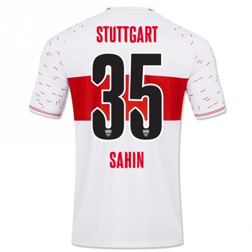 Kinder Fußball Mehmet Sahin #35 Weiß Heimtrikot Trikot 2023/24 T-Shirt Luxemburg