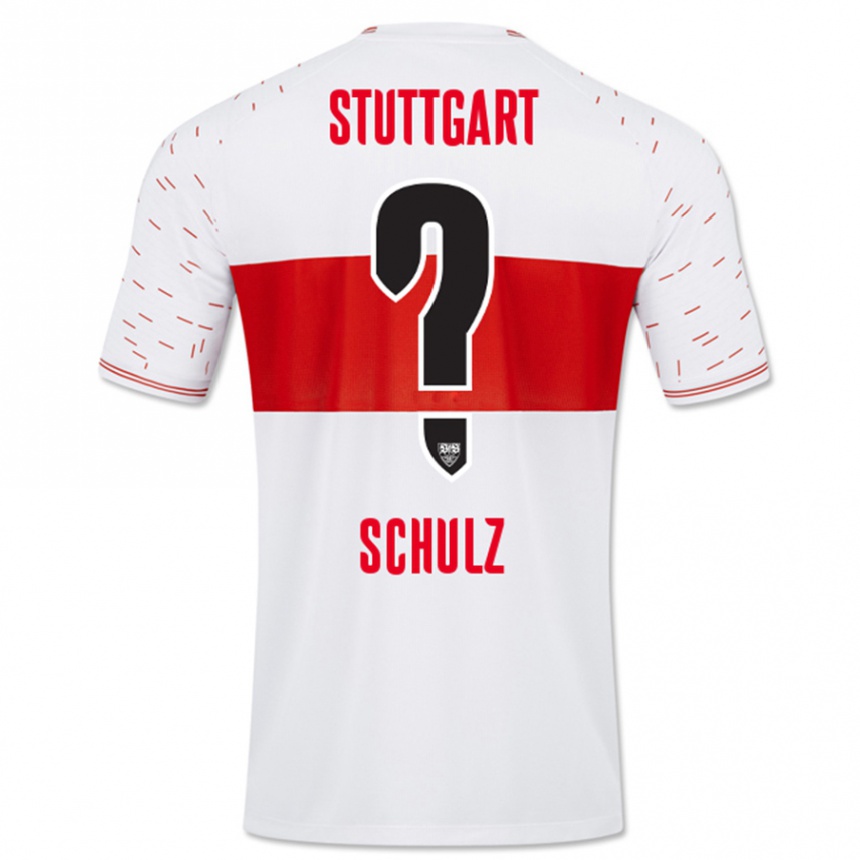 Kinder Fußball Tim Schulz #0 Weiß Heimtrikot Trikot 2023/24 T-Shirt Luxemburg