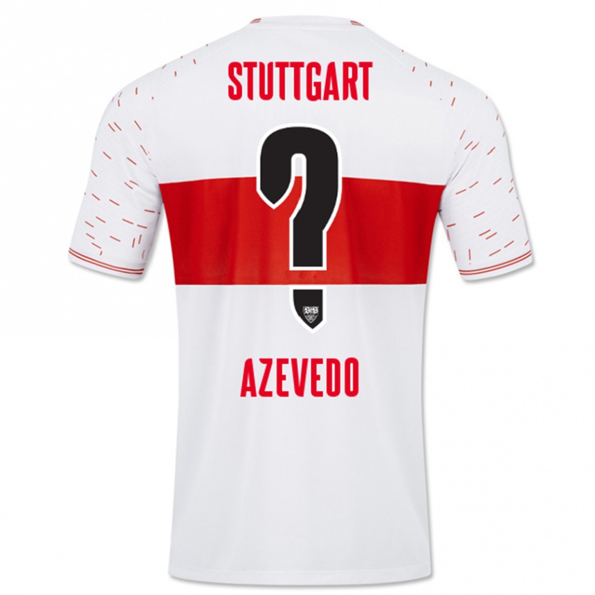 Kinder Fußball Alexandre Azevedo #0 Weiß Heimtrikot Trikot 2023/24 T-Shirt Luxemburg