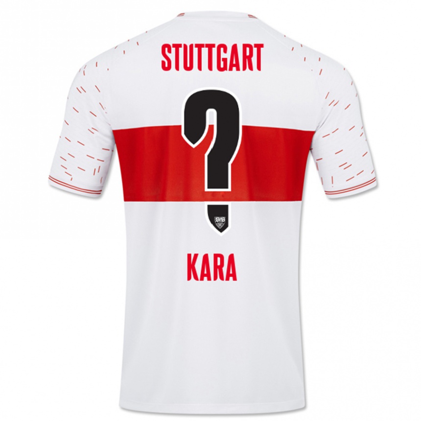Kinder Fußball Semih Kara #0 Weiß Heimtrikot Trikot 2023/24 T-Shirt Luxemburg