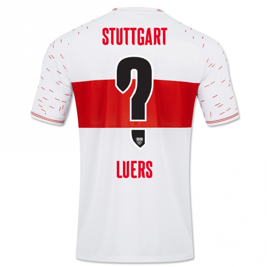 Kinder Fußball Julian Lüers #0 Weiß Heimtrikot Trikot 2023/24 T-Shirt Luxemburg