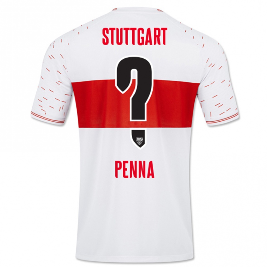 Kinder Fußball Lauri Penna #0 Weiß Heimtrikot Trikot 2023/24 T-Shirt Luxemburg