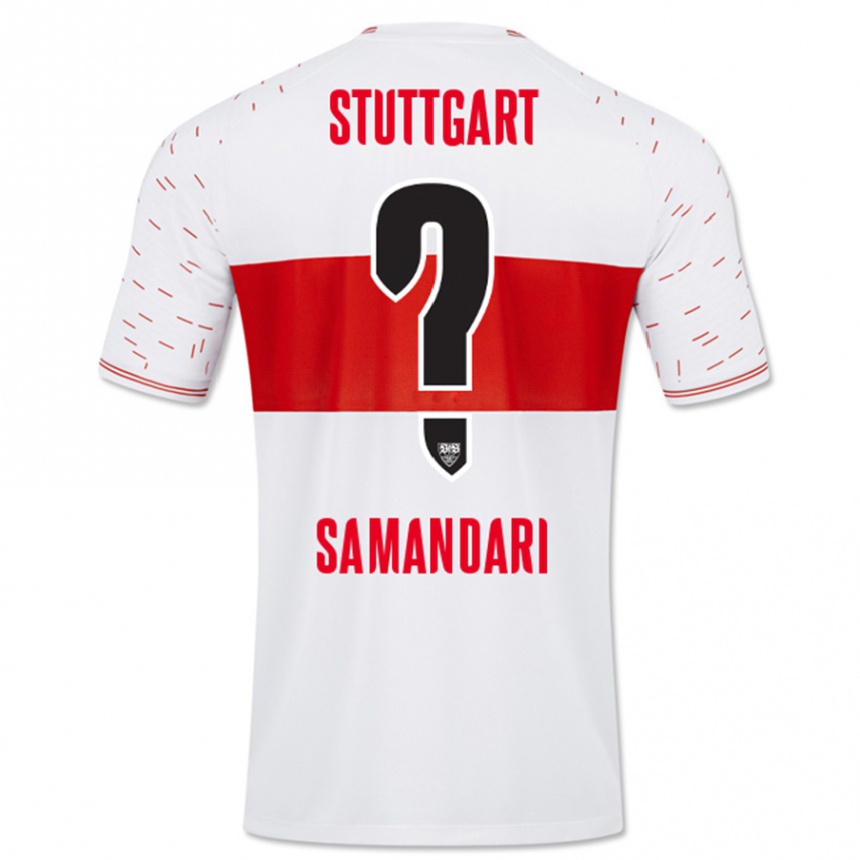 Kinder Fußball Sohrab Samandari #0 Weiß Heimtrikot Trikot 2023/24 T-Shirt Luxemburg