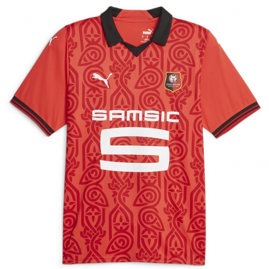 Kinder Fußball Jeanuël Belocian #16 Rot Heimtrikot Trikot 2023/24 T-Shirt Luxemburg