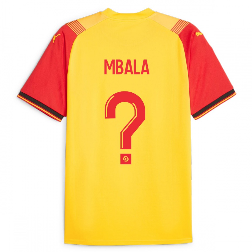 Kinder Fußball Keny Mbala #0 Gelb Heimtrikot Trikot 2023/24 T-Shirt Luxemburg