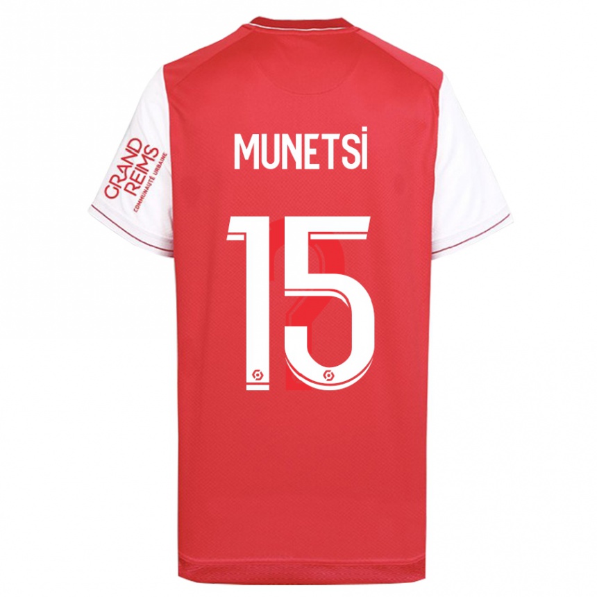 Kinder Fußball Marshall Munetsi #15 Rot Heimtrikot Trikot 2023/24 T-Shirt Luxemburg