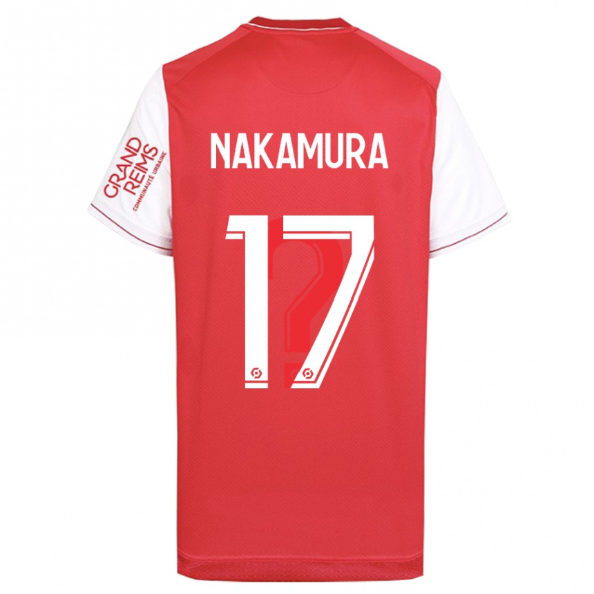 Kinder Fußball Keito Nakamura #17 Rot Heimtrikot Trikot 2023/24 T-Shirt Luxemburg