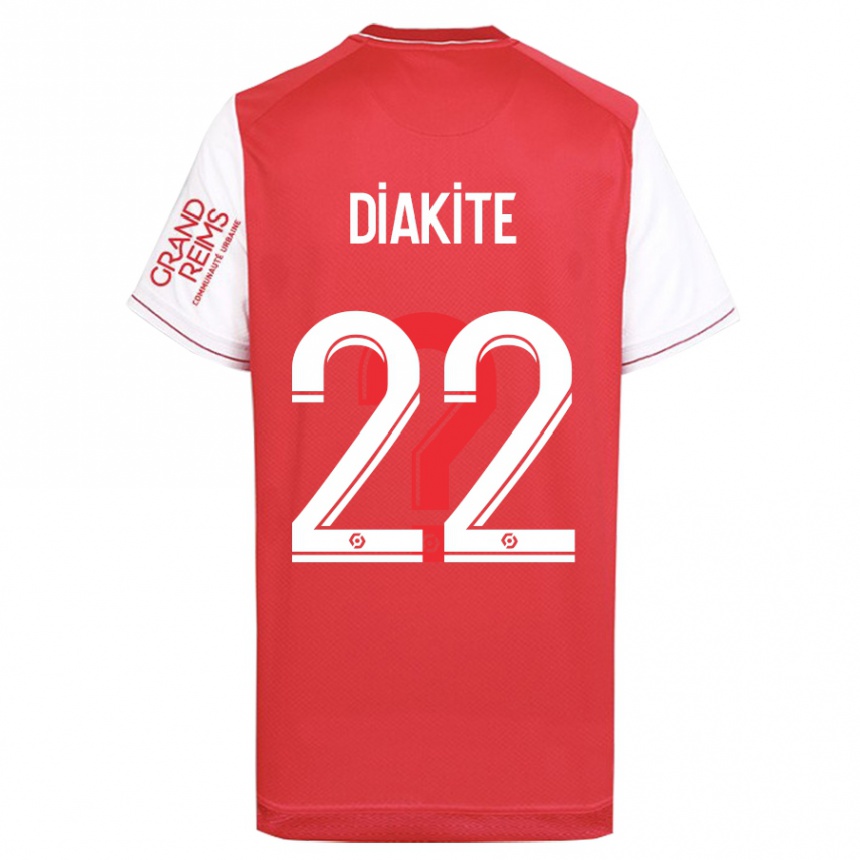Kinder Fußball Oumar Diakité #22 Rot Heimtrikot Trikot 2023/24 T-Shirt Luxemburg