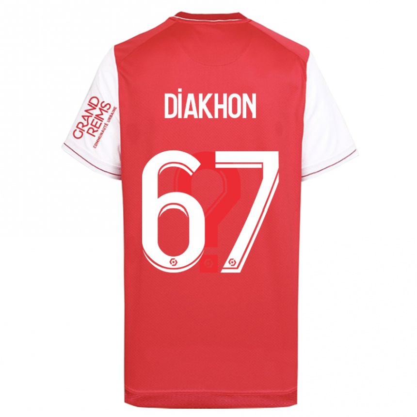 Kinder Fußball Mamadou Diakhon #67 Rot Heimtrikot Trikot 2023/24 T-Shirt Luxemburg