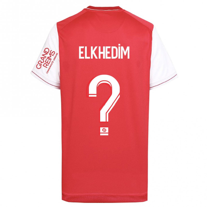 Kinder Fußball Abdenoor Elkhedim #0 Rot Heimtrikot Trikot 2023/24 T-Shirt Luxemburg