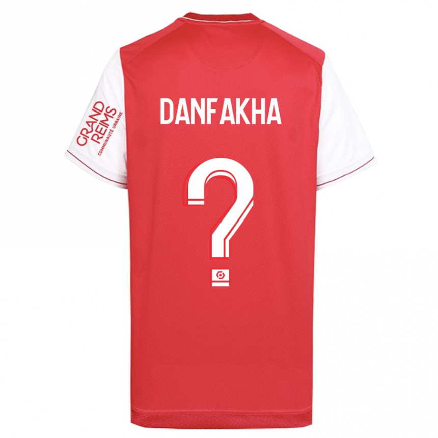 Kinder Fußball Dialla Danfakha #0 Rot Heimtrikot Trikot 2023/24 T-Shirt Luxemburg