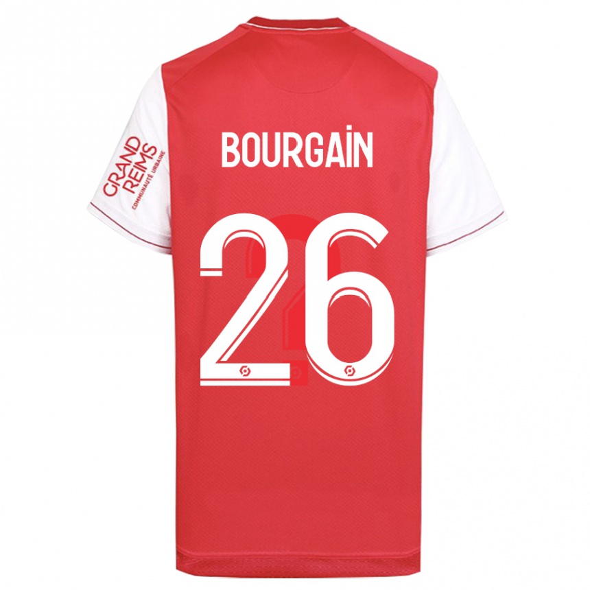 Kinder Fußball Lea Bourgain #26 Rot Heimtrikot Trikot 2023/24 T-Shirt Luxemburg