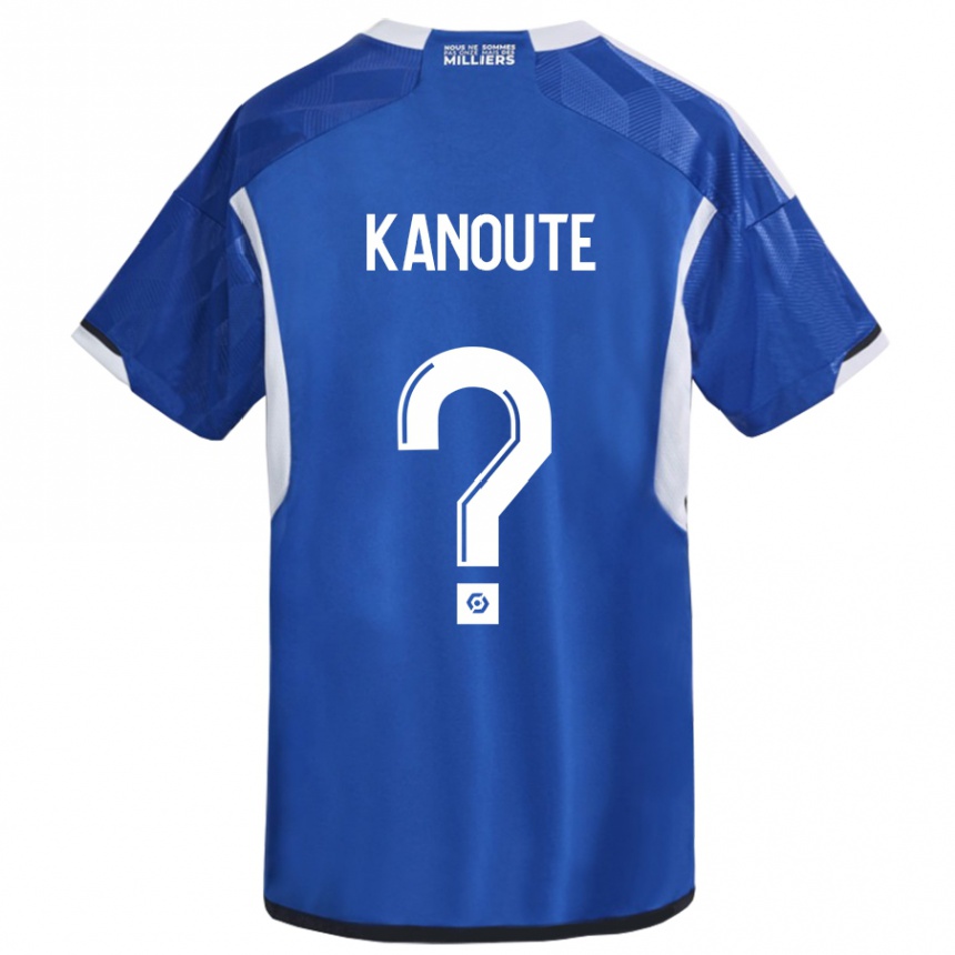 Kinder Fußball Mahamadou Kanouté #0 Blau Heimtrikot Trikot 2023/24 T-Shirt Luxemburg