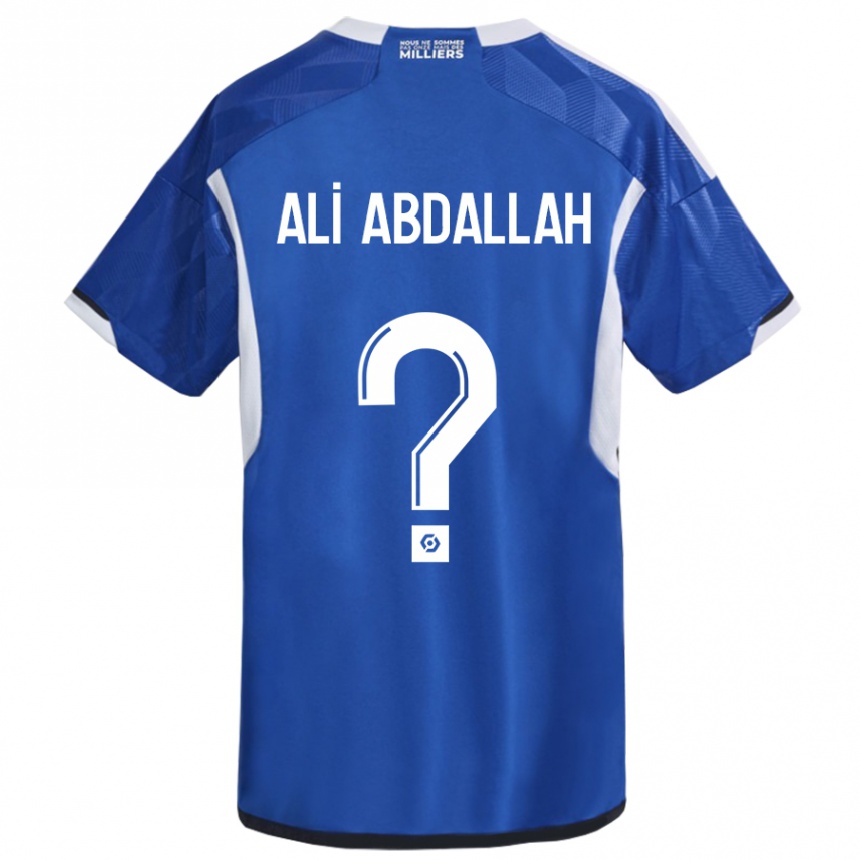 Kinder Fußball Aboubacar Ali Abdallah #0 Blau Heimtrikot Trikot 2023/24 T-Shirt Luxemburg