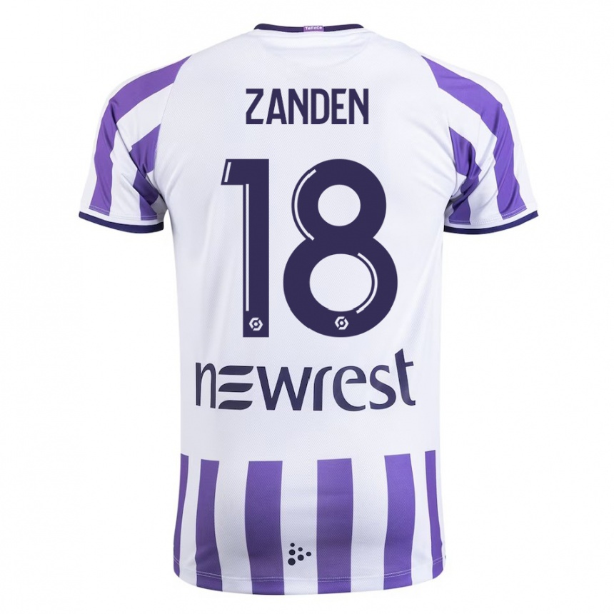 Kinder Fußball Oliver Zandén #18 Weiß Heimtrikot Trikot 2023/24 T-Shirt Luxemburg