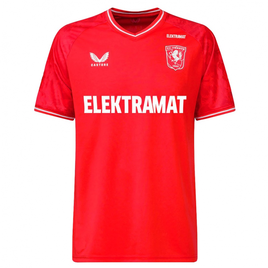 Kinder Fußball Ricky Van Wolfswinkel #9 Rot Heimtrikot Trikot 2023/24 T-Shirt Luxemburg