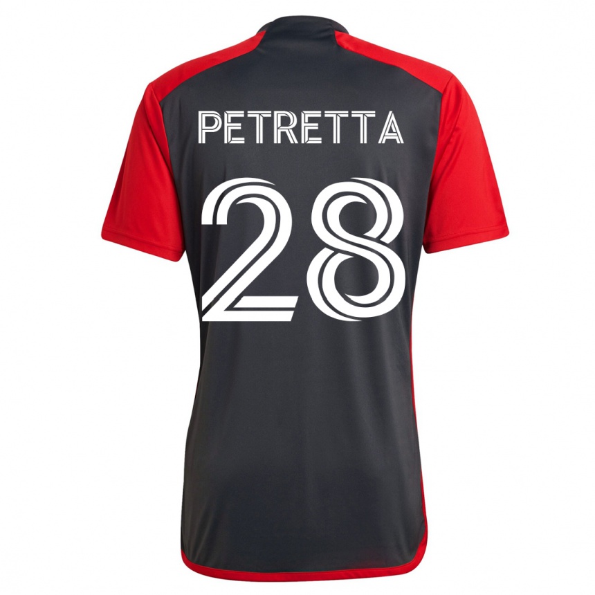 Kinder Fußball Raoul Petretta #28 Grau Heimtrikot Trikot 2023/24 T-Shirt Luxemburg