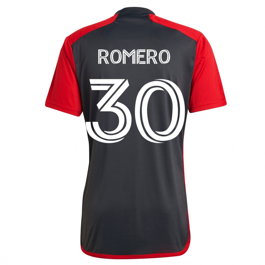 Kinder Fußball Tomás Romero #30 Grau Heimtrikot Trikot 2023/24 T-Shirt Luxemburg