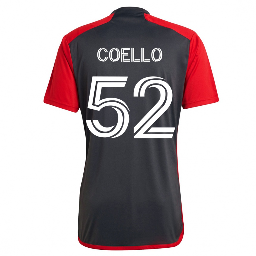 Kinder Fußball Alonso Coello #52 Grau Heimtrikot Trikot 2023/24 T-Shirt Luxemburg