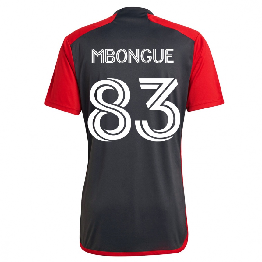Kinder Fußball Hugo Mbongue #83 Grau Heimtrikot Trikot 2023/24 T-Shirt Luxemburg