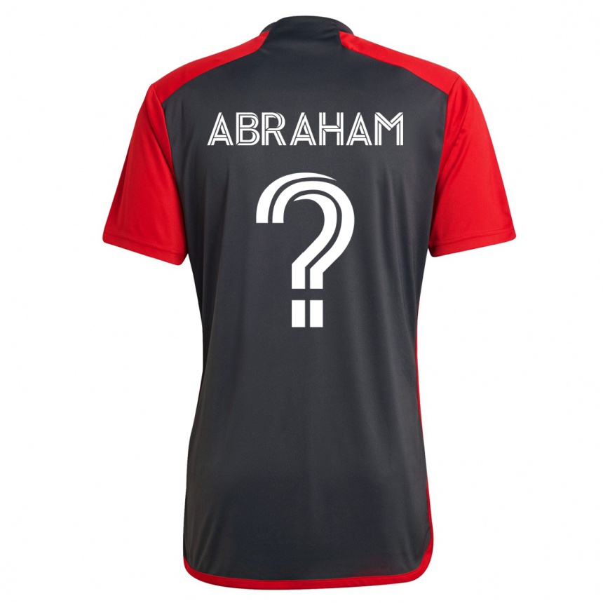 Kinder Fußball Nathaniel Abraham #0 Grau Heimtrikot Trikot 2023/24 T-Shirt Luxemburg