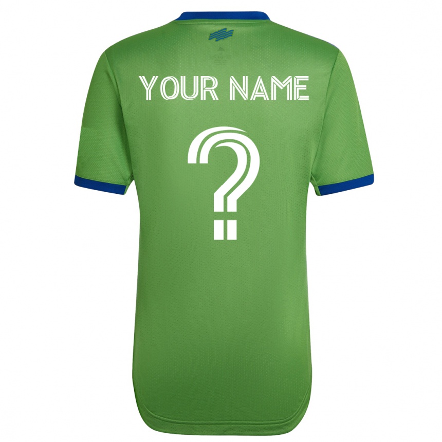 Kinder Fußball Ihren Namen #0 Grün Heimtrikot Trikot 2023/24 T-Shirt Luxemburg