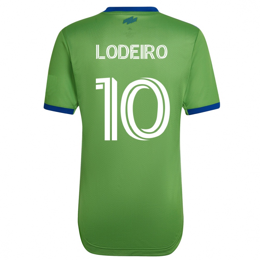 Kinder Fußball Nicolás Lodeiro #10 Grün Heimtrikot Trikot 2023/24 T-Shirt Luxemburg