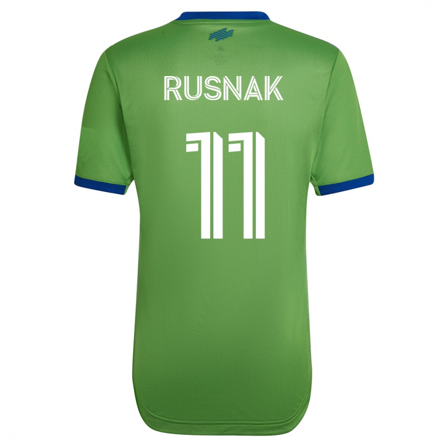 Kinder Fußball Albert Rusnák #11 Grün Heimtrikot Trikot 2023/24 T-Shirt Luxemburg