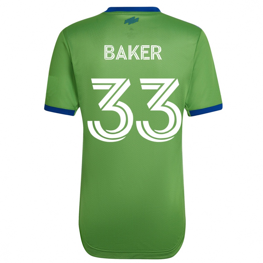 Kinder Fußball Cody Baker #33 Grün Heimtrikot Trikot 2023/24 T-Shirt Luxemburg